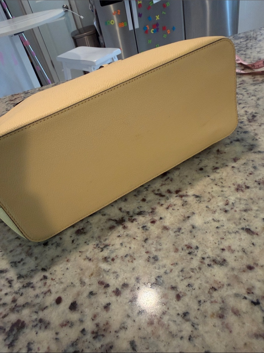 kate spade lemon yellow leather tote - Picture 4 of 15